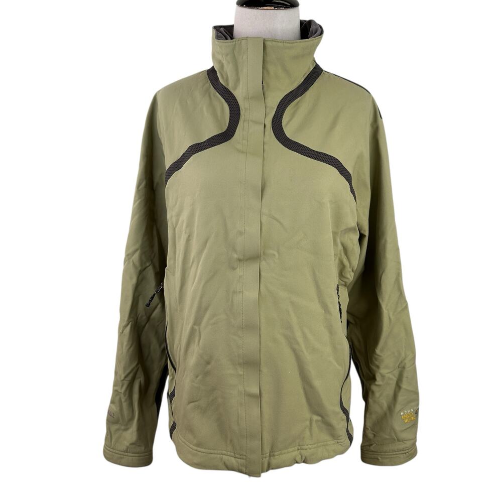 Mountain Hardwear Women's Green Nylon Zip Up Jacket Size Medium